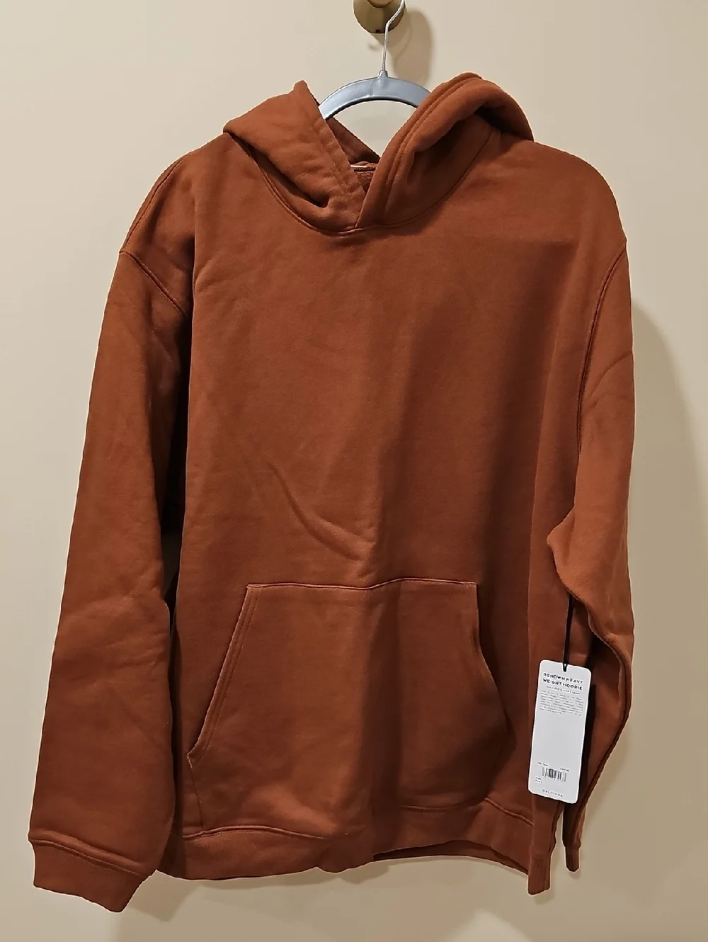 ALO Yoga Renown Heavy Weight Hoodie; Color: Rust; NWT; Size Large